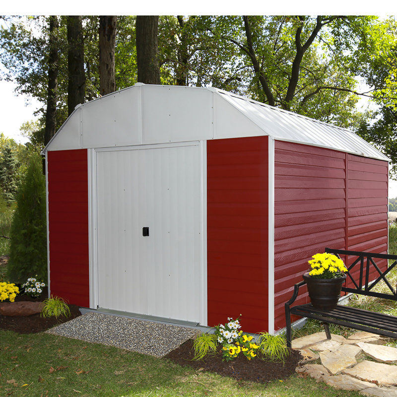 arrow barn 10 ft. w x 14 ft. d metal storage shed